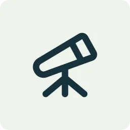 天体望遠鏡・鏡筒と架台の商品イメージイラスト